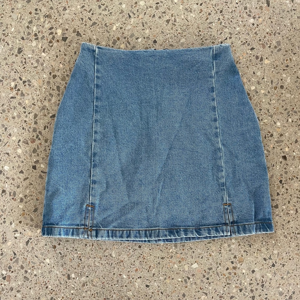 J. Galt Brandy Melville Blue Jean Mini Skirt
